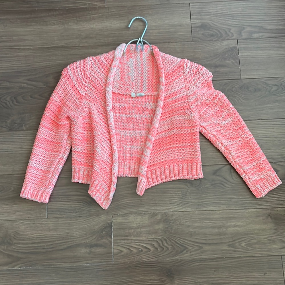 3/$50 Neon pink cropped cardigan